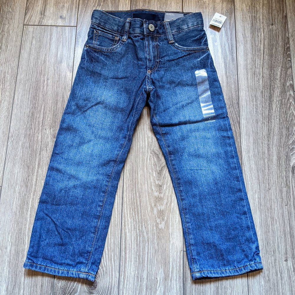 NWT Toddler Boy (4) - GAP Jersey Lined Jeans